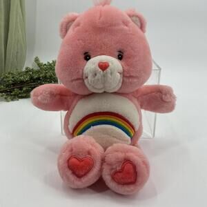 Vintage Care Bear Cheer Bear Pink Talking Plush 2002